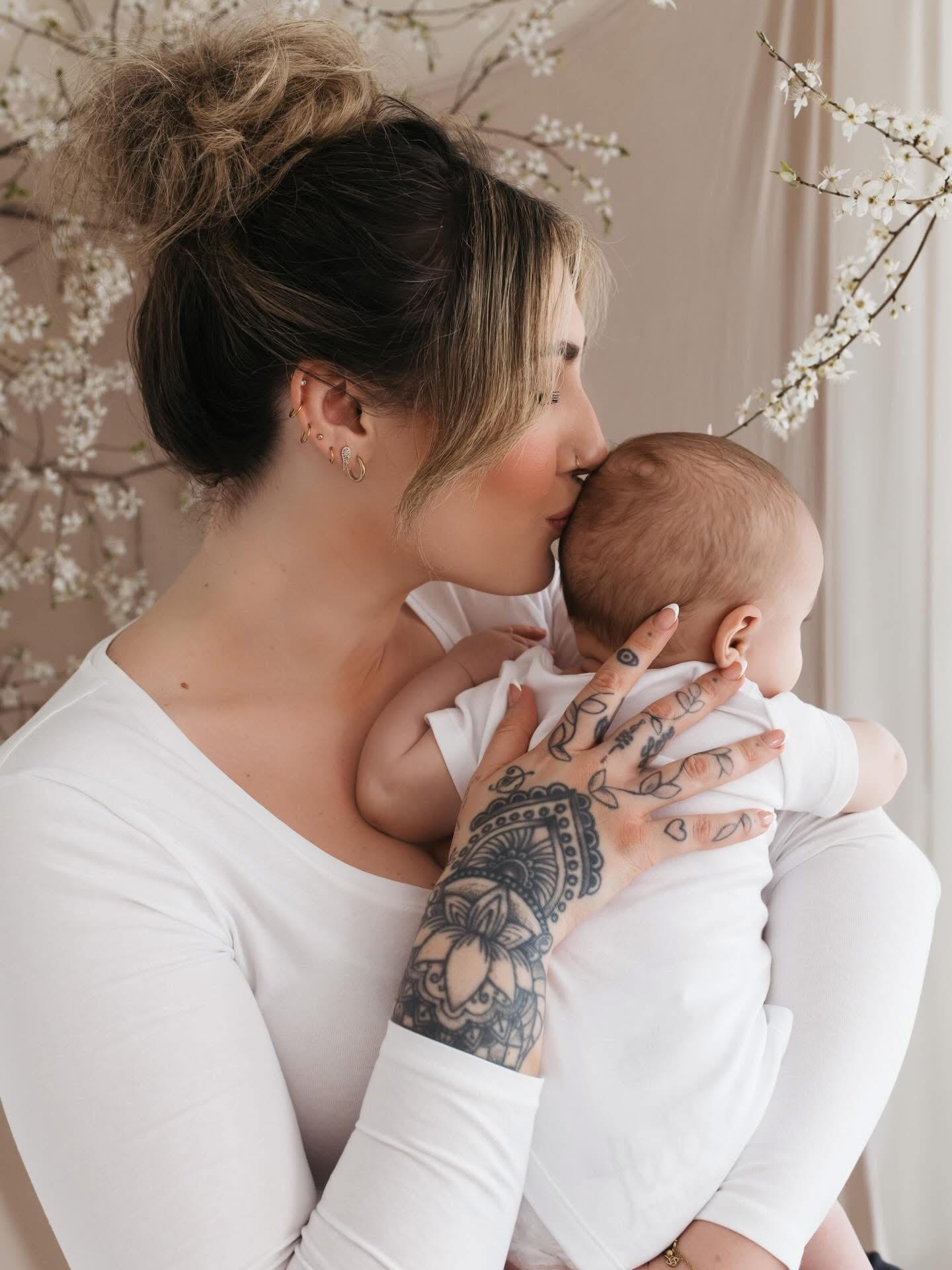 Danielle with her son